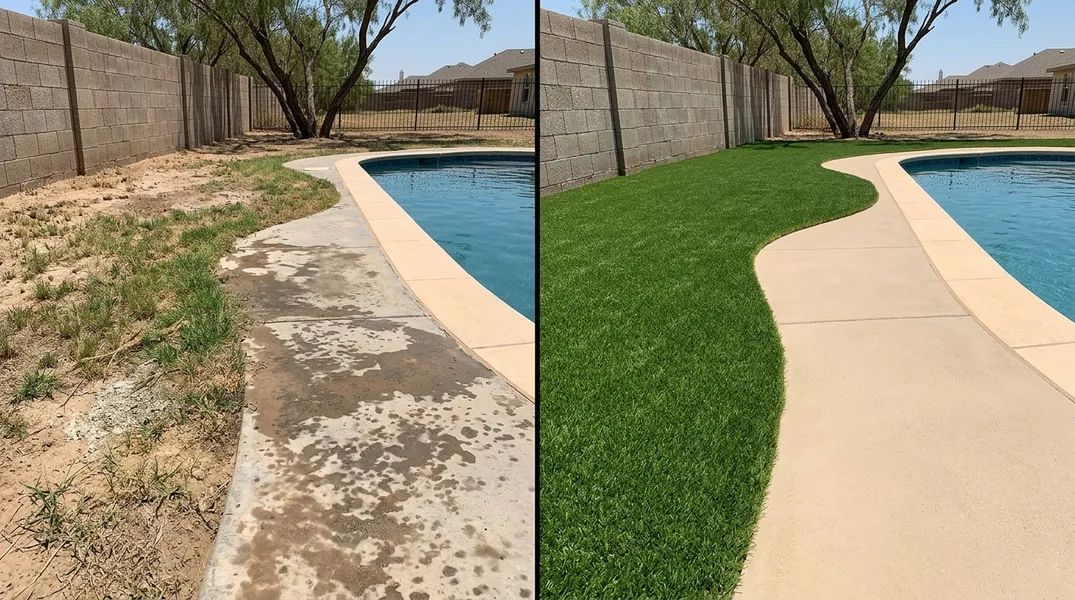Result artificial grass installation in Odessa - Odessa Artificial Grass Installation