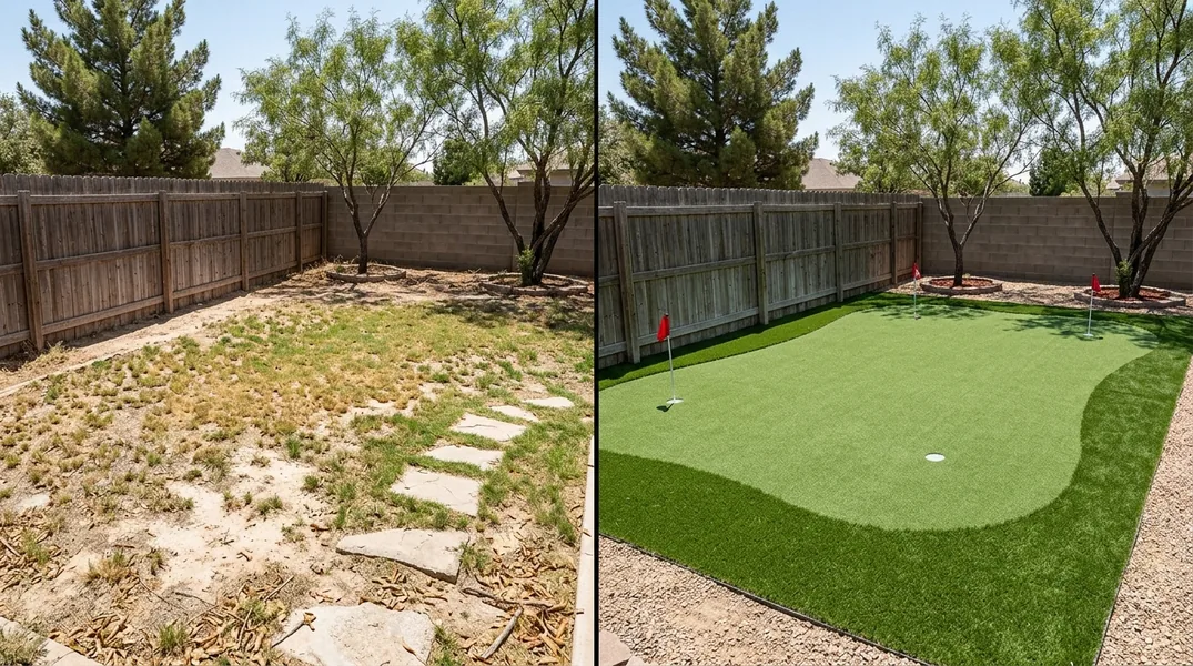 Result artificial grass installation in Odessa - Odessa Artificial Grass Installation