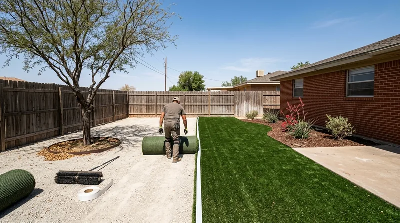 Residential Artificial Grass Installation Odessa