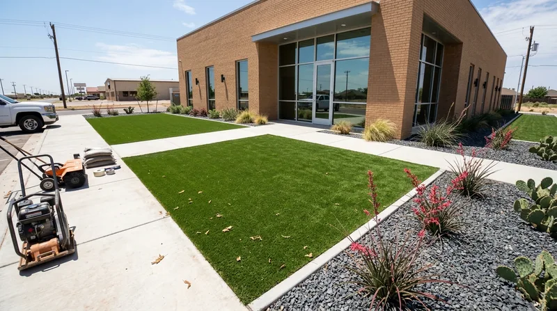 Commercial Artificial Grass Installation Odessa
